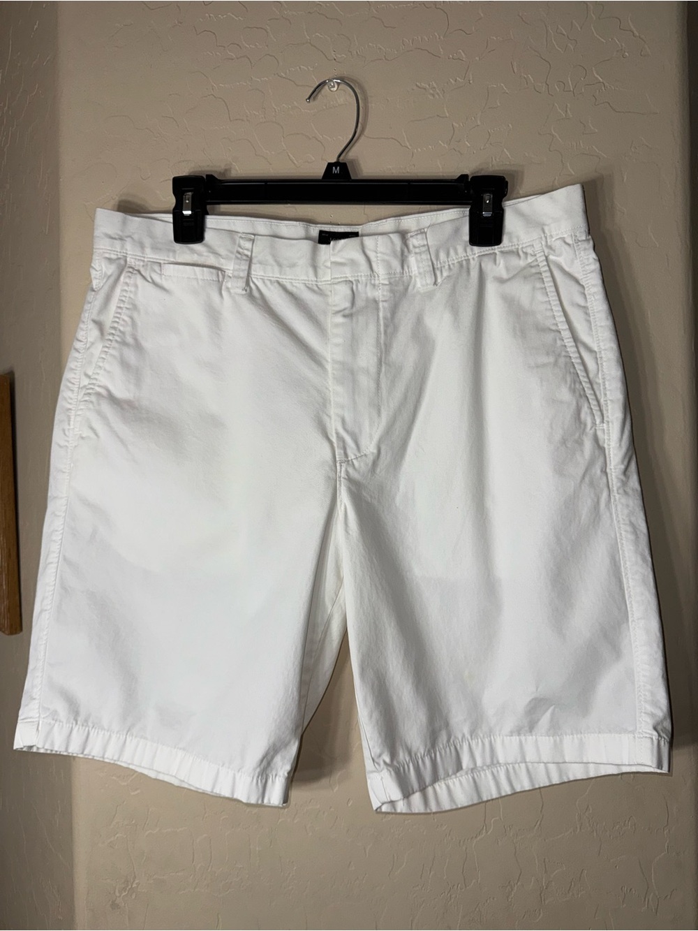 J.Crew Club White Cotton Chino Walking Shorts Mens 33 Classic Preppy Summer